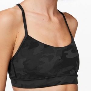 Lululemon Flow Y Bra Nulu Incognito Camo Multi Grey size 6
